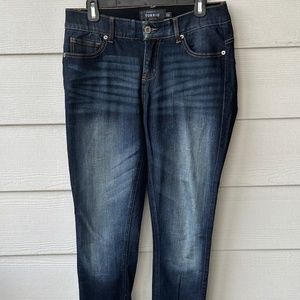 Torrid Premium Medium Dark Wash Denim Straight Leg Pull-On Jeans - Size 12R